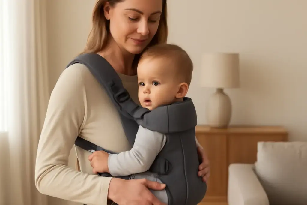 Marsupio ergonomico regolabile: il dettaglio che trasforma comfort e postura durante la crescita
