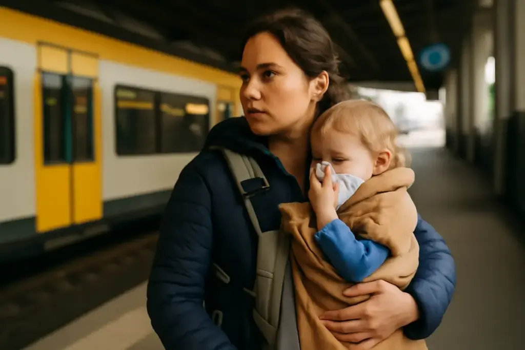 Si può portare il bambino quando è malato? Cosa sapere per farlo in sicurezza anche durante raffreddore o febbre