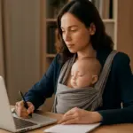 Babywearing e ritorno al lavoro: consigli gestibili per mantenere la routine del contatto con il piccolo