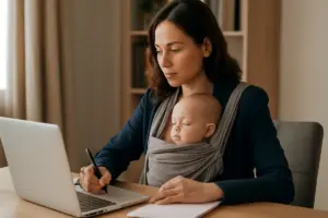 Babywearing e ritorno al lavoro: consigli gestibili per mantenere la routine del contatto con il piccolo