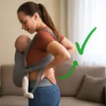 Come evitare mal di schiena con il babywearing: i trucchi che funzionano subito