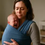 Posso usare il babywearing durante coliche o reflusso? La tecnica utile per alleviare i sintomi