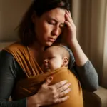 Il babywearing può aiutare contro la depressione post partum? La connessione emotiva secondo chi l’ha provato