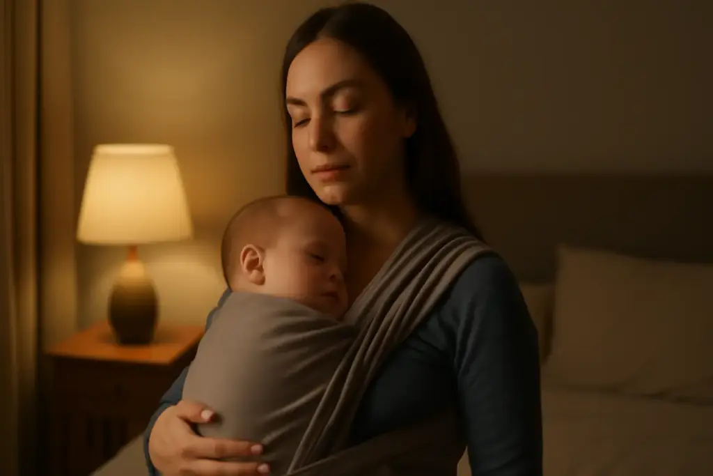 Inserire il babywearing nella routine serale: la soluzione dolce per favorire rilassamento e addormentamento