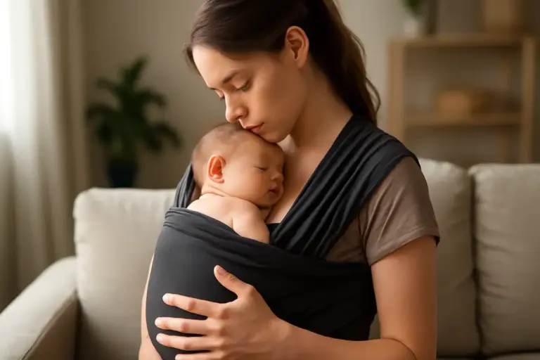 Babywearing e contatto pelle a pelle post parto: perché accelera il recupero materno e la produzione di ossitocina