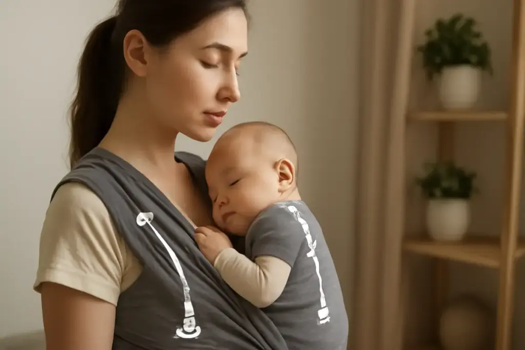 In che modo il babywearing supporta l’allineamento della colonna vertebrale? Le buone pratiche per una postura ottimale del neonato