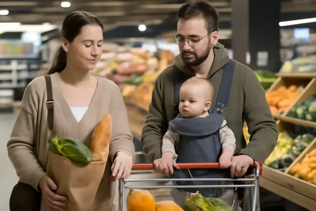 Gestire uscite lunghe tra spesa e commissioni portando il bambino: accorgimenti familiari per non arrivare esausti