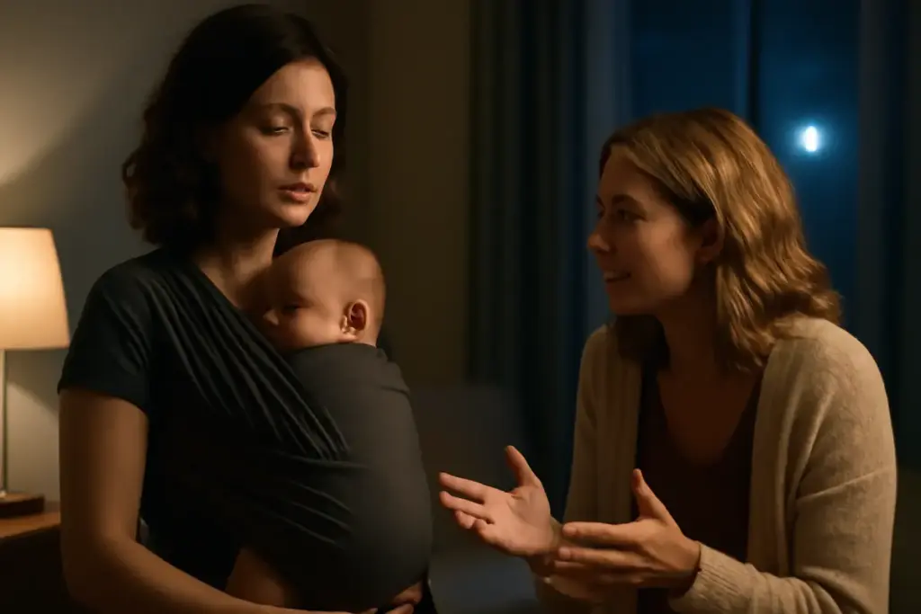 Il babywearing aiuta davvero nei risvegli notturni? La spiegazione delle doule