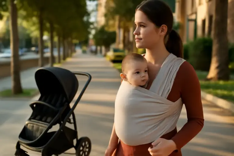 Fascia porta bimbi: vantaggi rispetto al passeggino che non tutti considerano