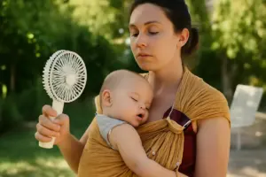 Come rinfrescare il neonato portato in fascia d’estate: strategie che funzionano davvero