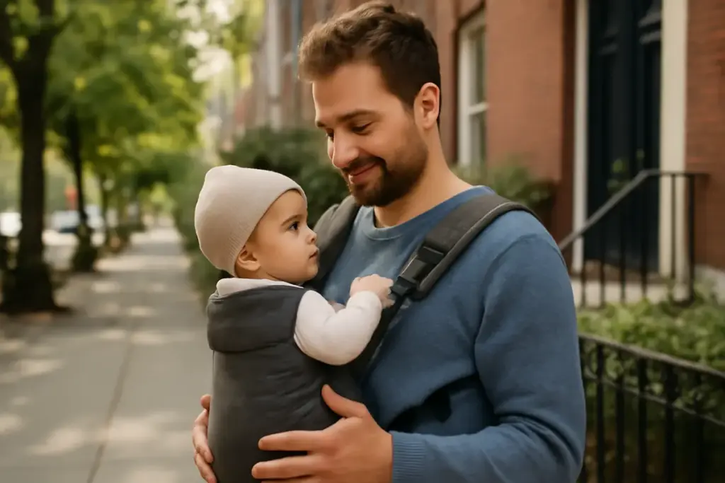 Babywearing e genitorialità condivisa: le modalità che rafforzano il rapporto con il papà