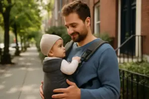Babywearing e genitorialità condivisa: le modalità che rafforzano il rapporto con il papà