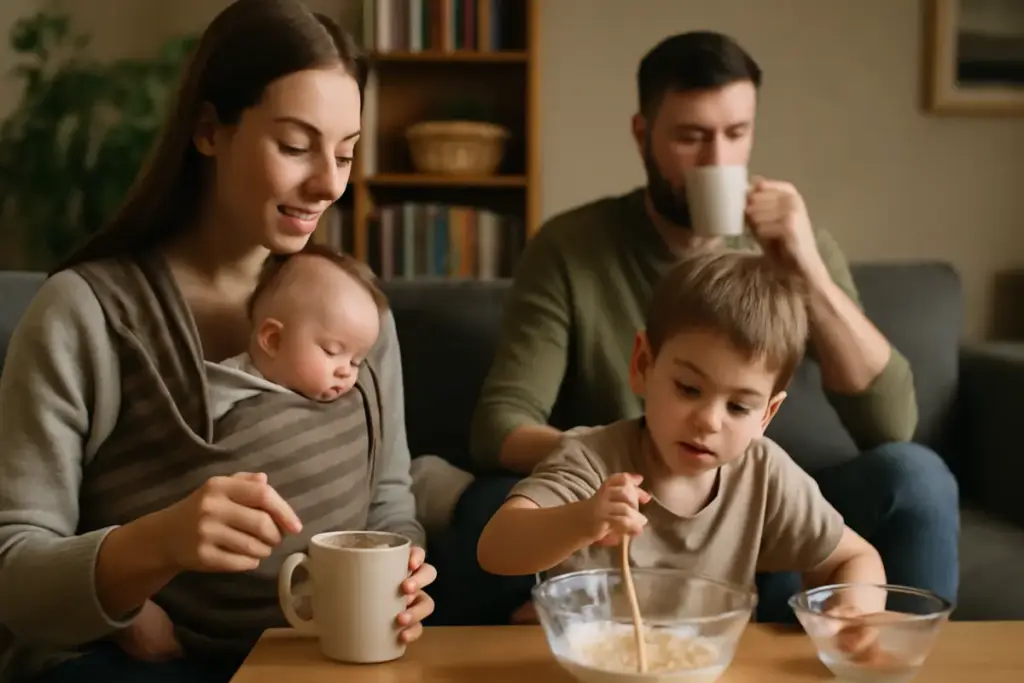 L’importanza dei rituali familiari con il babywearing: esempi veri che consolidano i rapporti in casa