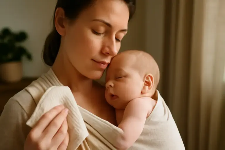 Babywearing e salute della pelle del neonato: materiali e accorgimenti per evitare irritazioni o allergie frequenti