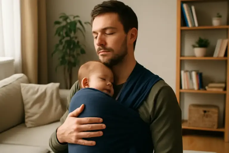 Benefici del babywearing sulla salute mentale dei genitori: la scoperta che aiuta davvero contro lo stress