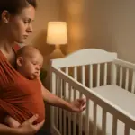 Bambino si addormenta solo in fascia? Strategie per il passaggio alla culla senza stress