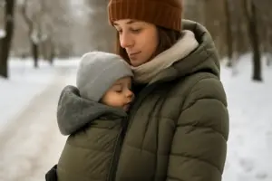 Babywearing in inverno: i materiali migliori per evitare sbalzi termici e disagi