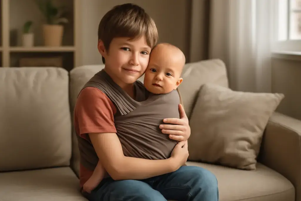 Racconti di fratellanza e babywearing: come coinvolgere i figli più grandi e rafforzare il legame